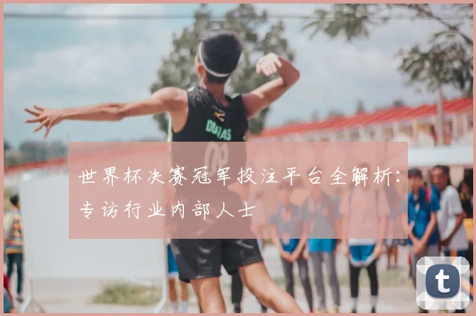 世界杯决赛冠军投注平台全解析:专访行业内部人士
